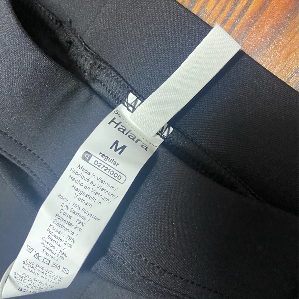 HALARA Flex High Waisted Pocket Straight Leg
Work Pants Size L Black Pull On - Picture 7 of 12